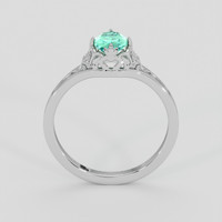 0.58 Ct. Emerald Ring, Platinum 950 3