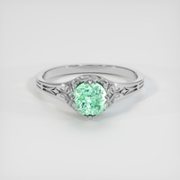 0.84 Ct. Emerald Ring, Platinum 950 1