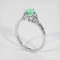 0.84 Ct. Emerald Ring, Platinum 950 2