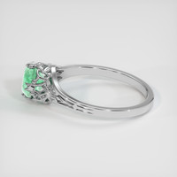 0.84 Ct. Emerald Ring, Platinum 950 4