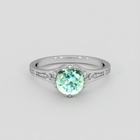 1.18 Ct. Emerald Ring, Platinum 950 1