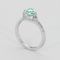 1.18 Ct. Emerald Ring, Platinum 950 2