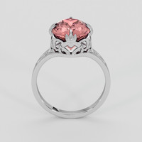 3.44 Ct. Pink Tourmaline Ring, Platinum 950 3