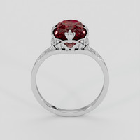 3.10 Ct. Brownish Red Malaya Garnet Ring, Platinum 950 3