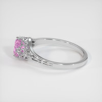 1.09 Ct. Pink Sapphire Ring, Platinum 950 4