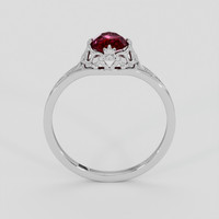 1.07 Ct. Purplish Red Ruby Ring, Platinum 950 3