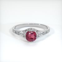 1.41 Ct. Ruby Ring, Platinum 950 1