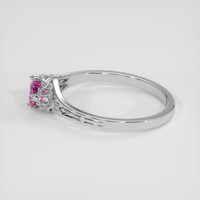 0.62 Ct. Pink Sapphire Ring, Platinum 950 4