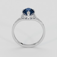 1.30 Ct. Blue Sapphire Ring, Platinum 950 3