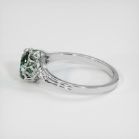 1.22 Ct. Green Sapphire Ring, Platinum 950 4