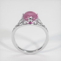 2.88 Ct. Reddish Pink Sapphire Ring, Platinum 950 3