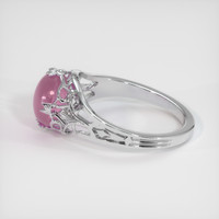 2.88 Ct. Reddish Pink Sapphire Ring, Platinum 950 4
