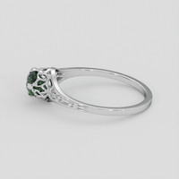1.00 Ct. Green Sapphire Ring, Platinum 950 4