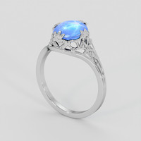 4.95 Ct. Blue Sapphire Ring, Platinum 950 3