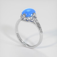 4.19 Ct. Blue Sapphire Ring, Platinum 950 2