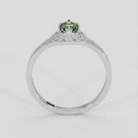 0.41 Ct. Green Sapphire Ring, Platinum 950 3