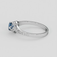 0.52 Ct. Blue Sapphire Ring, Platinum 950 4