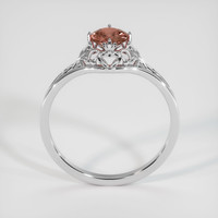 0.49 Ct. Padparadscha Sapphire Ring, Platinum 950 3