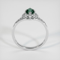 0.75 Ct. Bluish Green Sapphire Ring, Platinum 950 3
