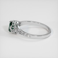 0.75 Ct. Bluish Green Sapphire Ring, Platinum 950 4