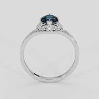 1.59 Ct. Greenish Blue Sapphire Ring, Platinum 950 3