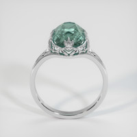 4.50 Ct. Bluish Green Sapphire Ring, Platinum 950 3