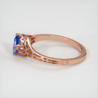 0.67 Ct. Sapphire Ring, 14K Rose Gold 4