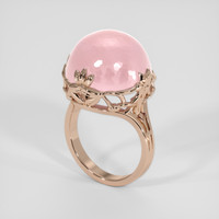 20.31 Ct. Pink Rose Quartz Ring, 14K Rose Gold 2