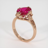 3.99 Ct. Gemstone Ring, 14K Rose Gold 2