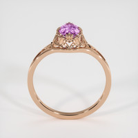 0.85 Ct. Pink Sapphire Ring, 14K Rose Gold 3