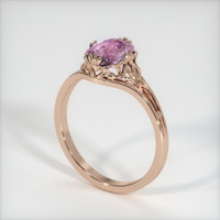 1.73 Ct. Pink Sapphire Ring, 14K Rose Gold 2