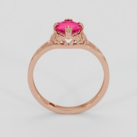 1.56 Ct. Pinkish Red Ruby Ring, 14K Rose Gold 3