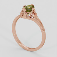 1.71 Ct. Bi Color Sapphire Ring, 14K Rose Gold 2