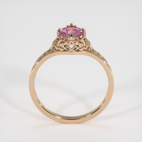 1.18 Ct. Pink Sapphire Ring, 14K Rose Gold 3
