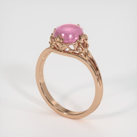 2.88 Ct. Reddish Pink Sapphire Ring, 14K Rose Gold 2