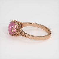 2.88 Ct. Reddish Pink Sapphire Ring, 14K Rose Gold 4