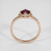0.79 Ct. Pinkish Purple Sapphire Ring, 14K Rose Gold 3