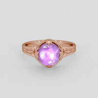 1.88 Ct. Purple Sapphire Ring, 14K Rose Gold 1