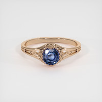 0.67 Ct. Sapphire Ring, 14K Rose Gold 1