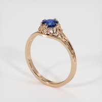 0.67 Ct. Sapphire Ring, 14K Rose Gold 2