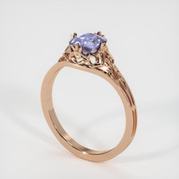 1.34 Ct. Sapphire Ring, 14K Rose Gold 2