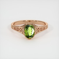 1.00 Ct. Sapphire Ring, 14K Rose Gold 1