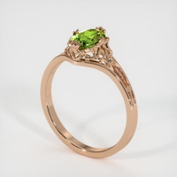 1.00 Ct. Sapphire Ring, 14K Rose Gold 2