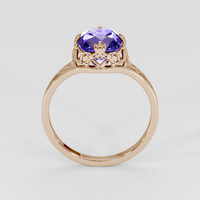 1.80 Ct. Bi Color Tanzanite Ring, 18K Rose Gold 3