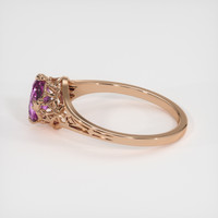 0.85 Ct. Pink Sapphire Ring, 18K Rose Gold 4