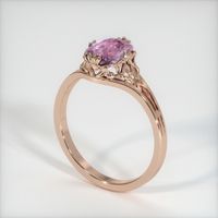 1.73 Ct. Pink Sapphire Ring, 18K Rose Gold 2