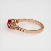 0.94 Ct. Ruby Ring, 18K Rose Gold 4