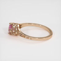 1.18 Ct. Pink Sapphire Ring, 18K Rose Gold 4