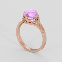 1.88 Ct. Purple Sapphire Ring, 18K Rose Gold 2