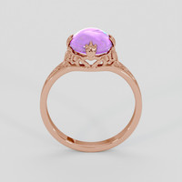1.88 Ct. Purple Sapphire Ring, 18K Rose Gold 3